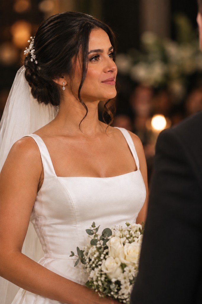 Noiva na cerimônia de casamento